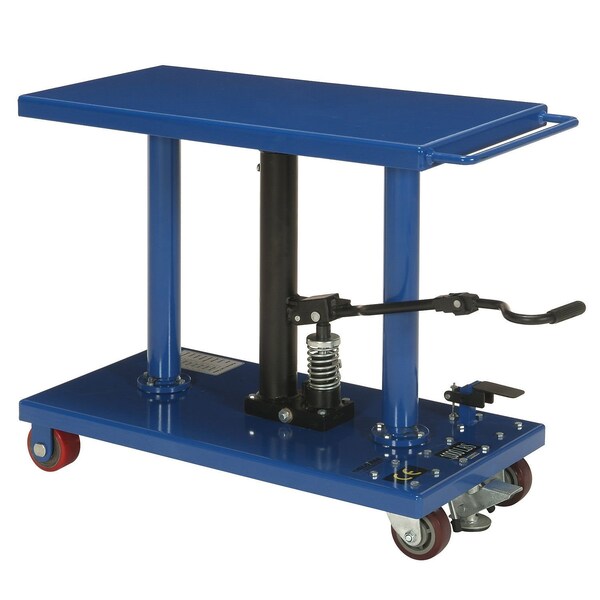 Global Industrial Foot Control Work Positioning Post Lift Table, 1000 Lb. Cap 232056 - main